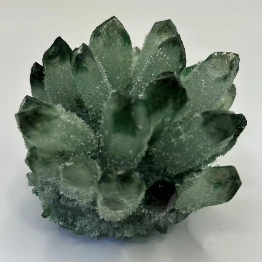 Phantom Quartz Cluster Druzy Tipped Crystal Group Lab Grown 1 Piece