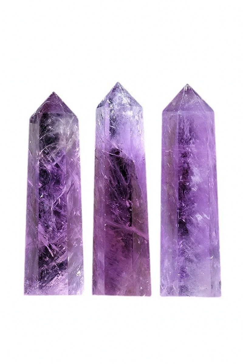 Brazil Natural Small Amethyst Towers Hexagonal Prisms 2.75"