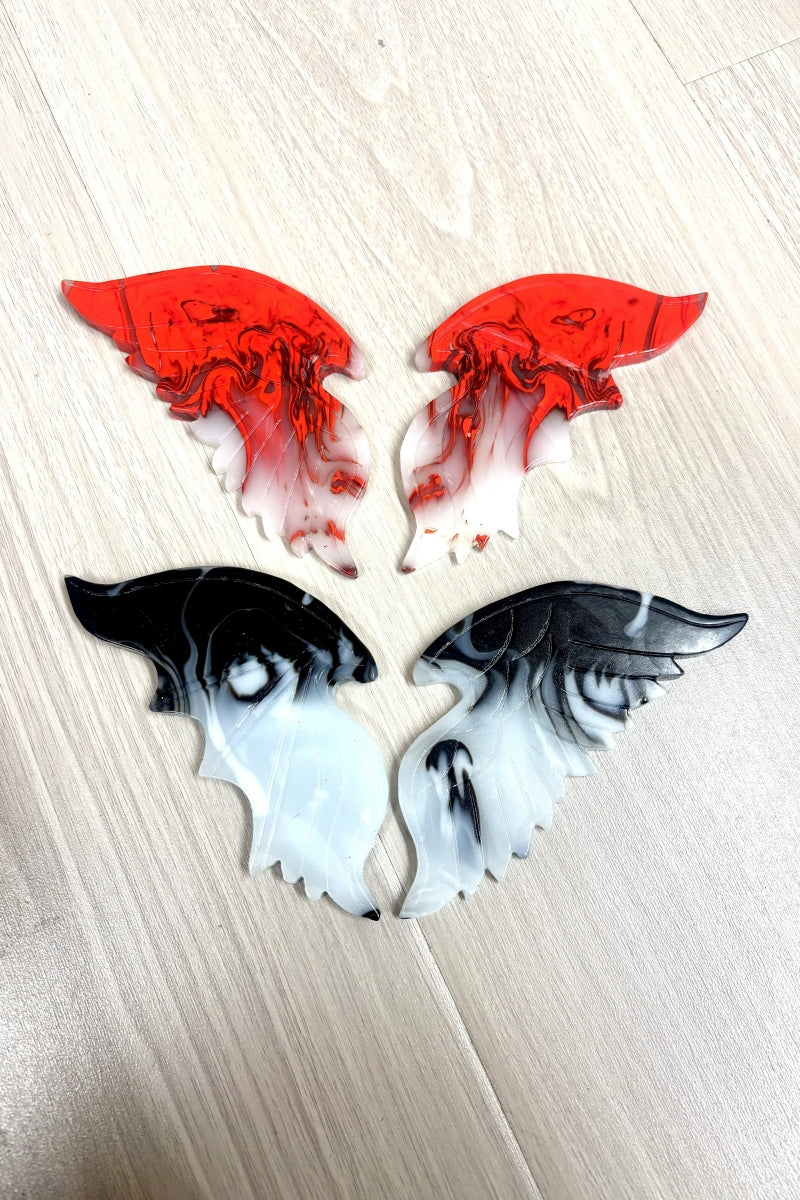 Chicken Blood Angel and Devil Wings with Free Holder