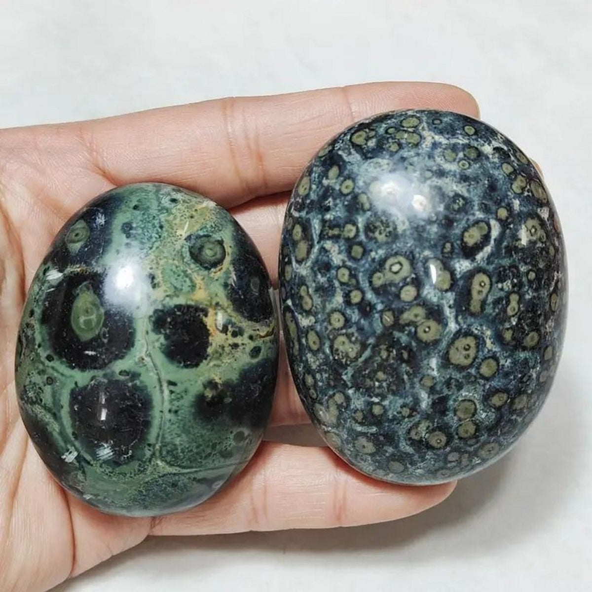 Amazonite Green Aventurine Kambaba Jasper Palm Stone