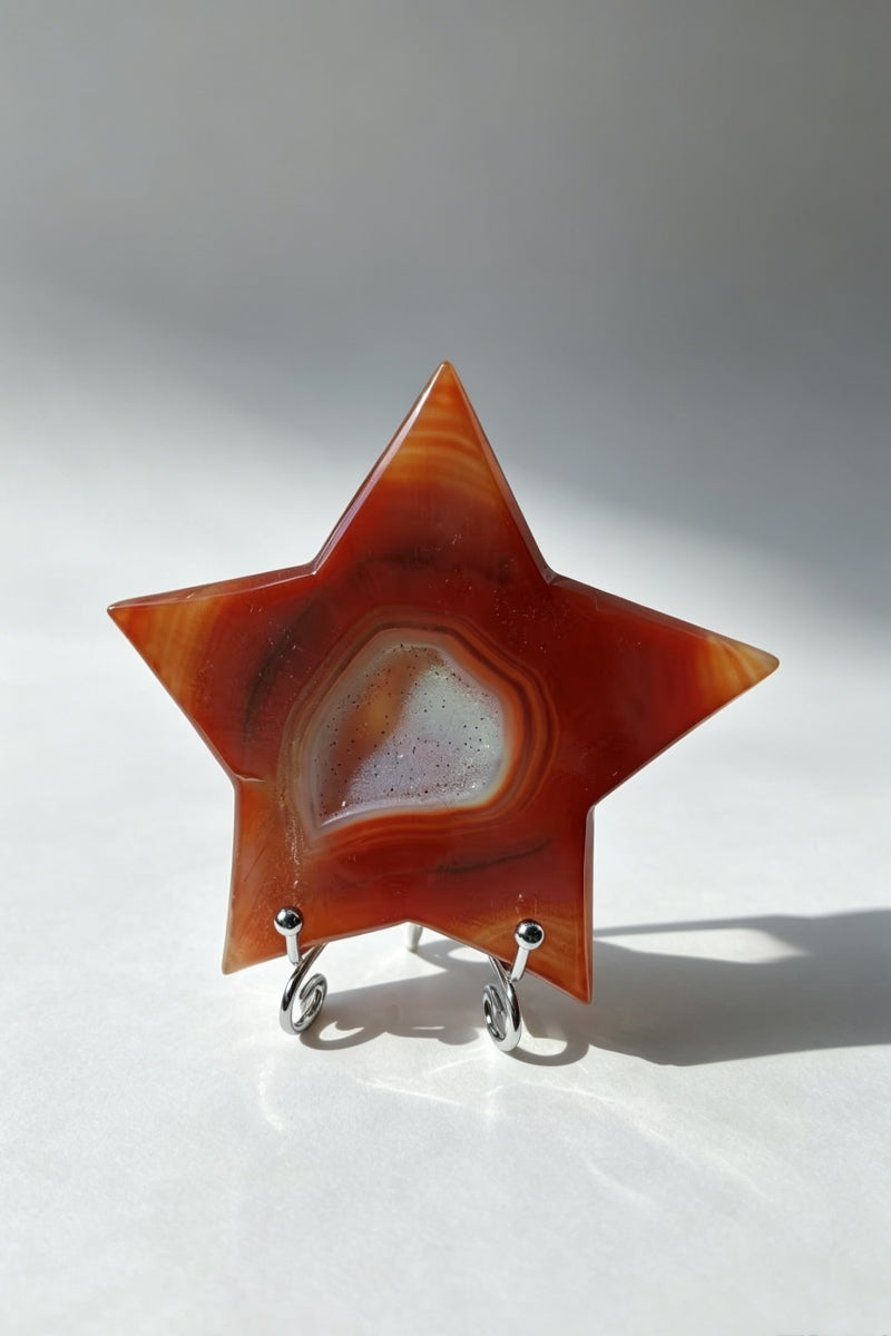 Carnelian Star with Free Holders