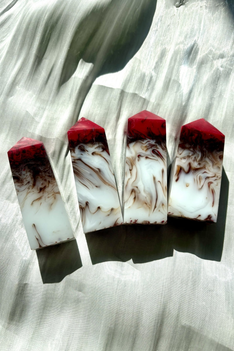 Chunky Chicken Blood Stone Towers 3.48"