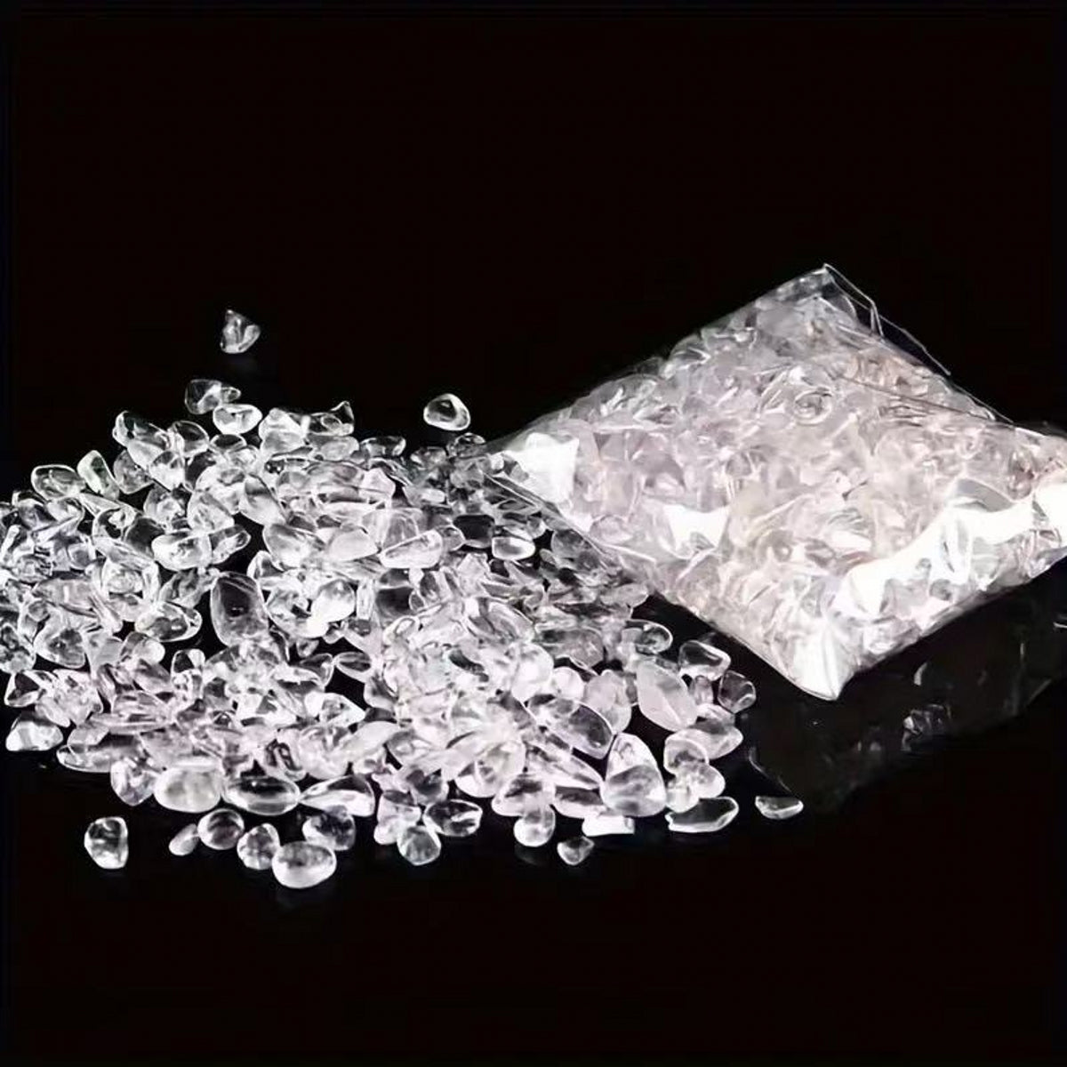 Clear Quartz Chips Small Tumbles 100g