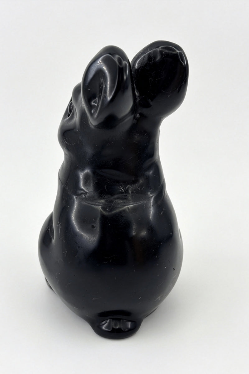 Cute Standing Bunny Carving 5.06”