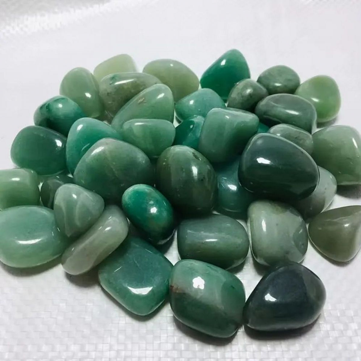 Green Aventurine Chips Tumbles 0.59"-1.18"