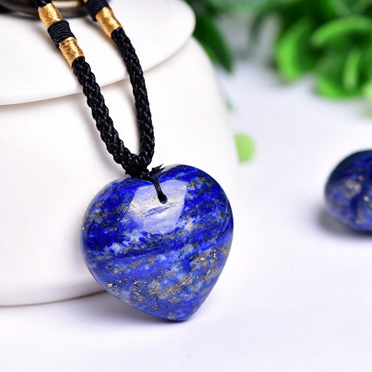 Lapis Lazuli Heart Pendant Necklace