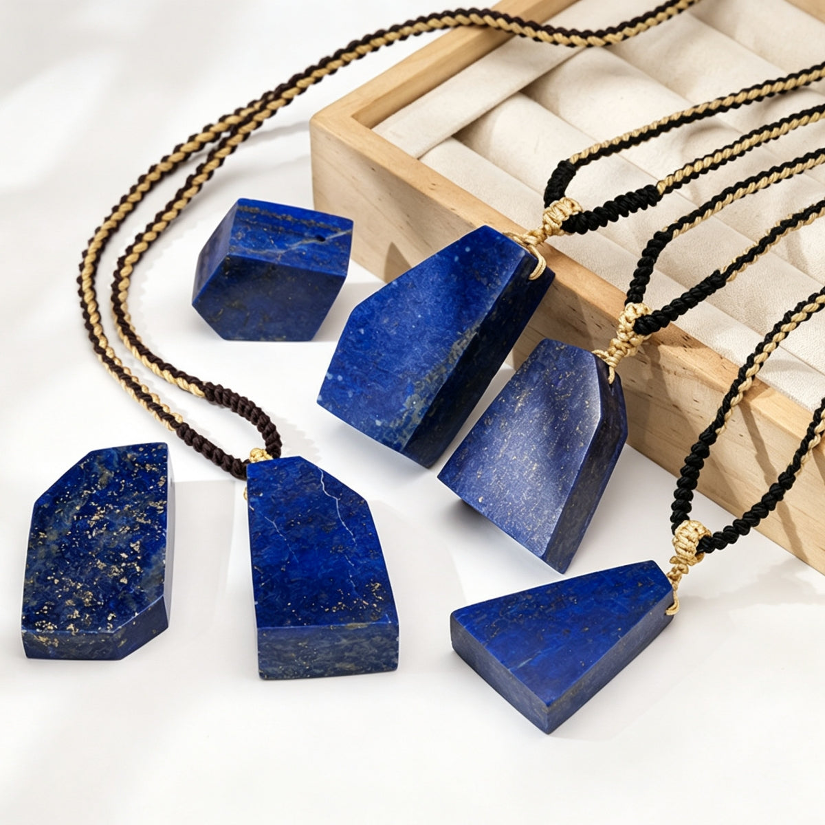 Lapis Lazuli Irregular Crystal Necklace