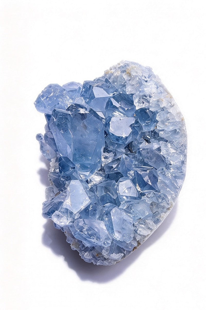 Natural Celesite Crystal Cluster Carvings