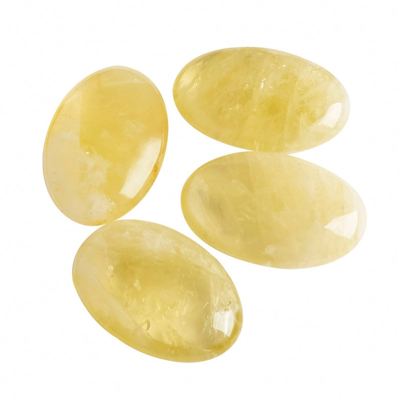 Natural Citrine Palm Stone 200g