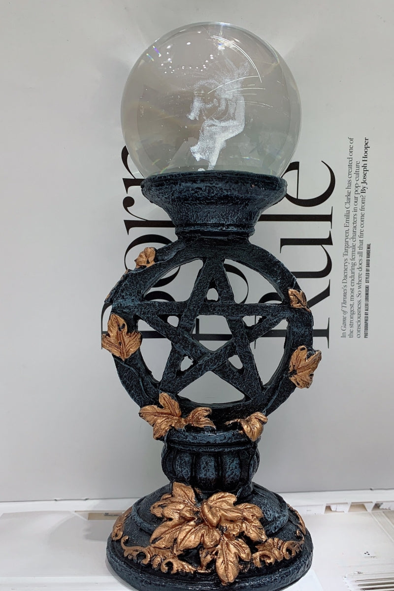 Pentagram Sphere Holders Ball Bases 4.92″