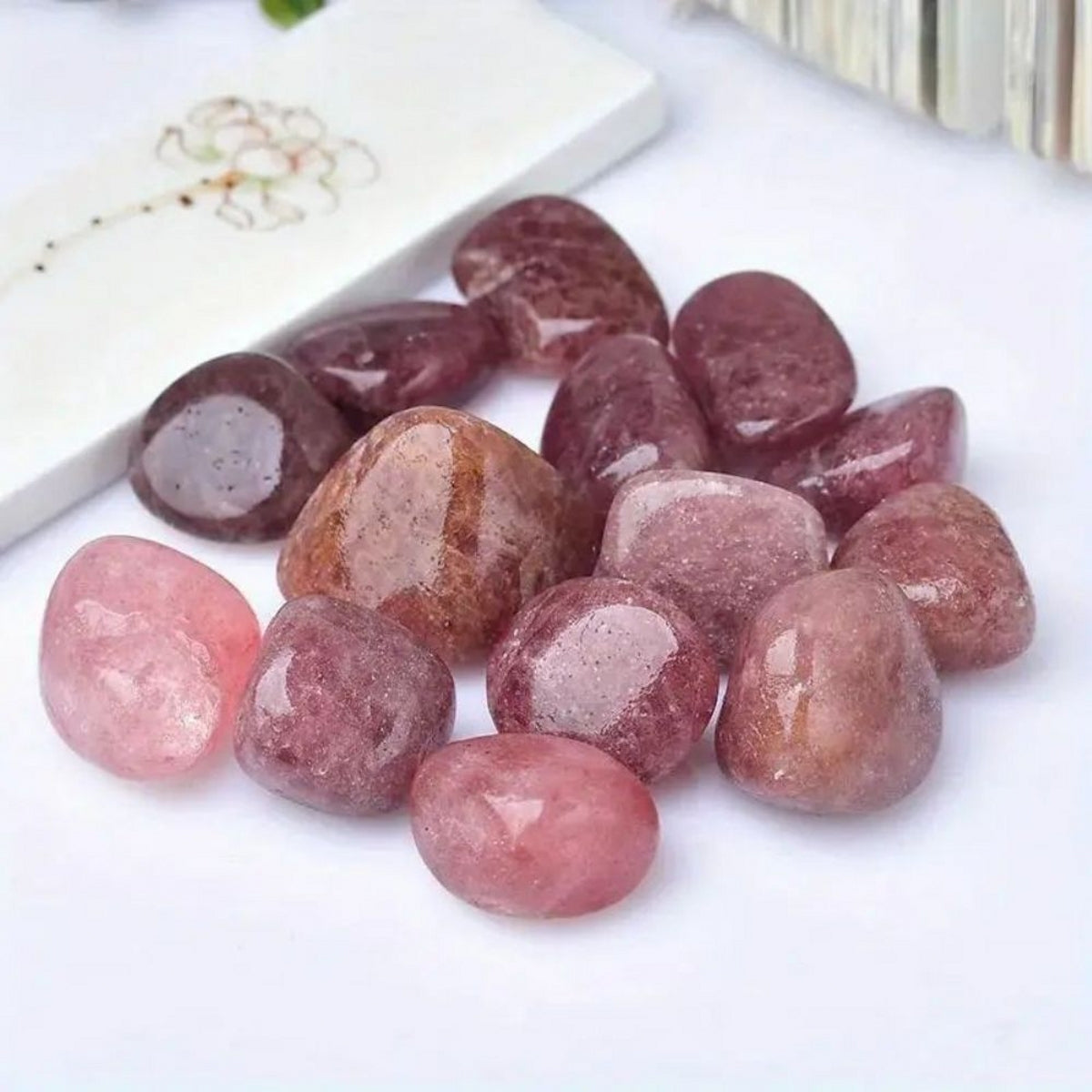 Red Strawberry Chips Tumbles 0.59"-1.18"