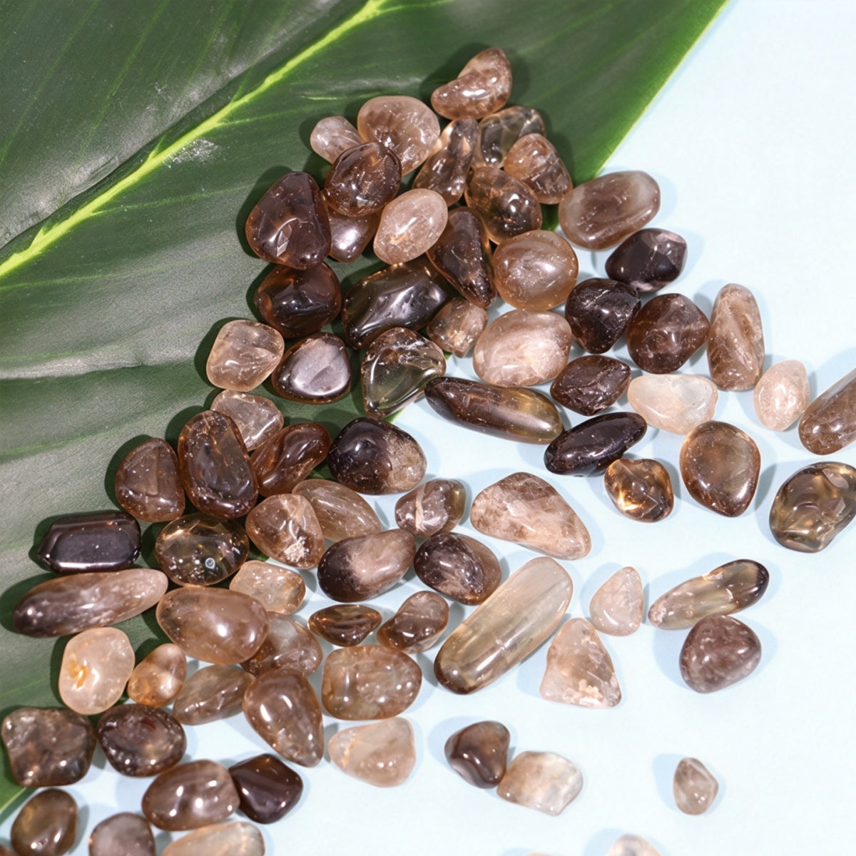 Smokey Quartz Chips Small Tumbles 100g