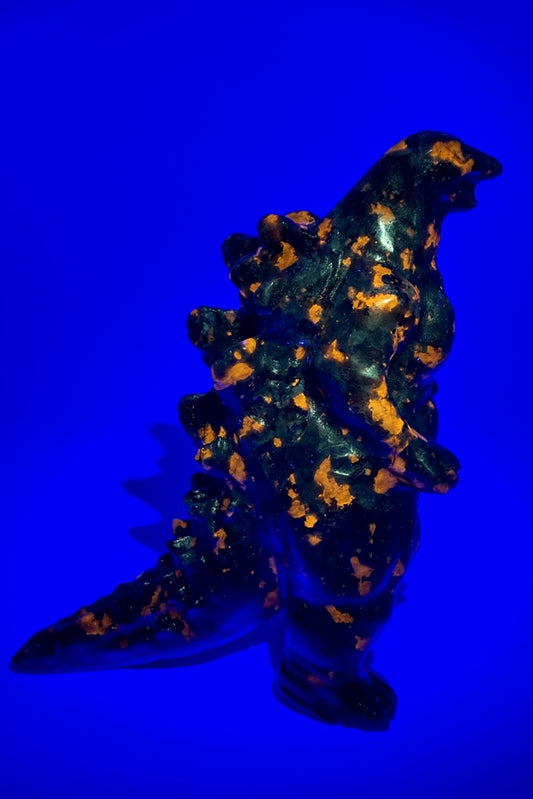 Crystal Godzilla Carving Uv Reactive Yooperlite Handmade Figurine