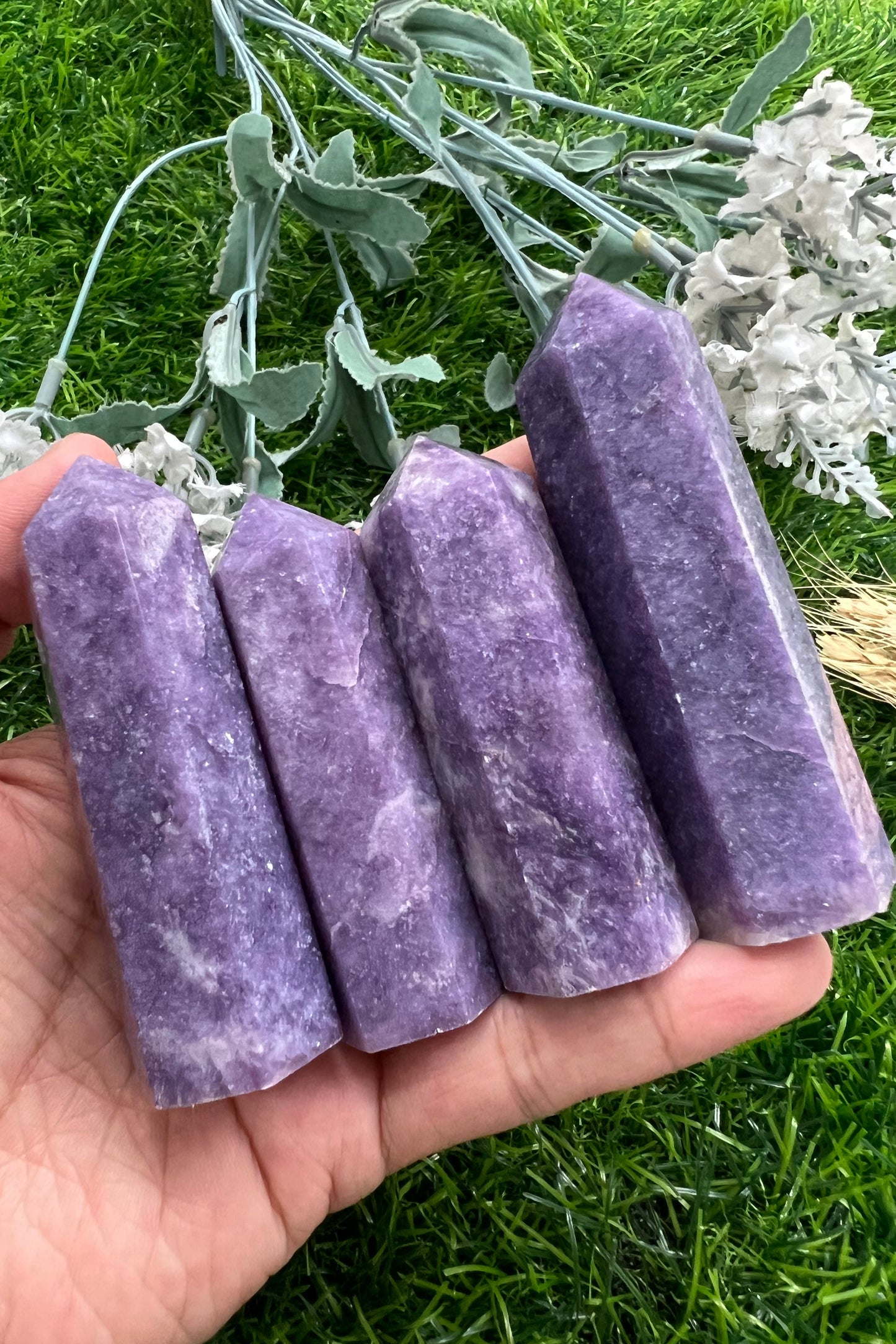 Lepidolite Tower Purple Mica Tower