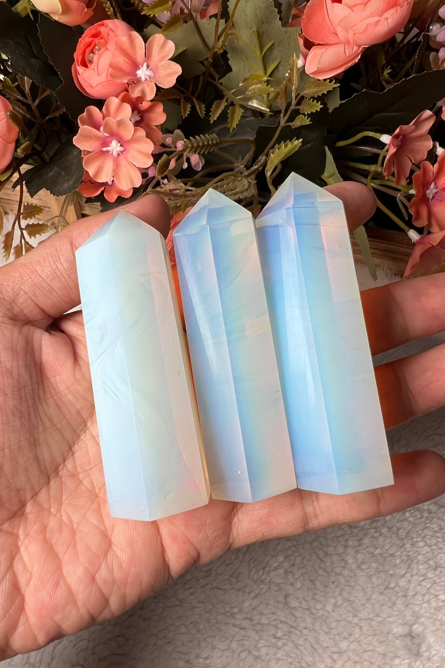 White Opalite Towers