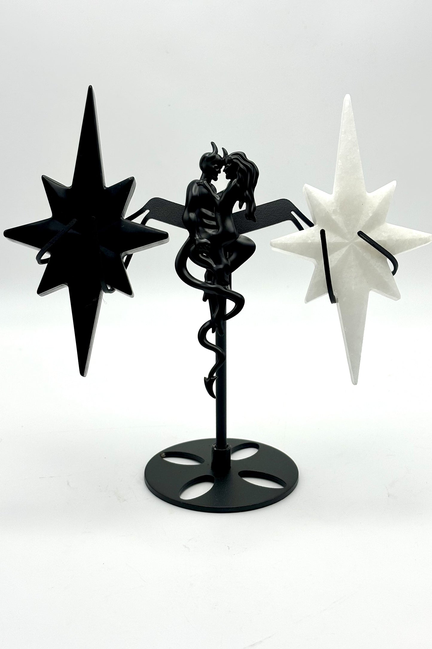 Black and White North Stars with Holder