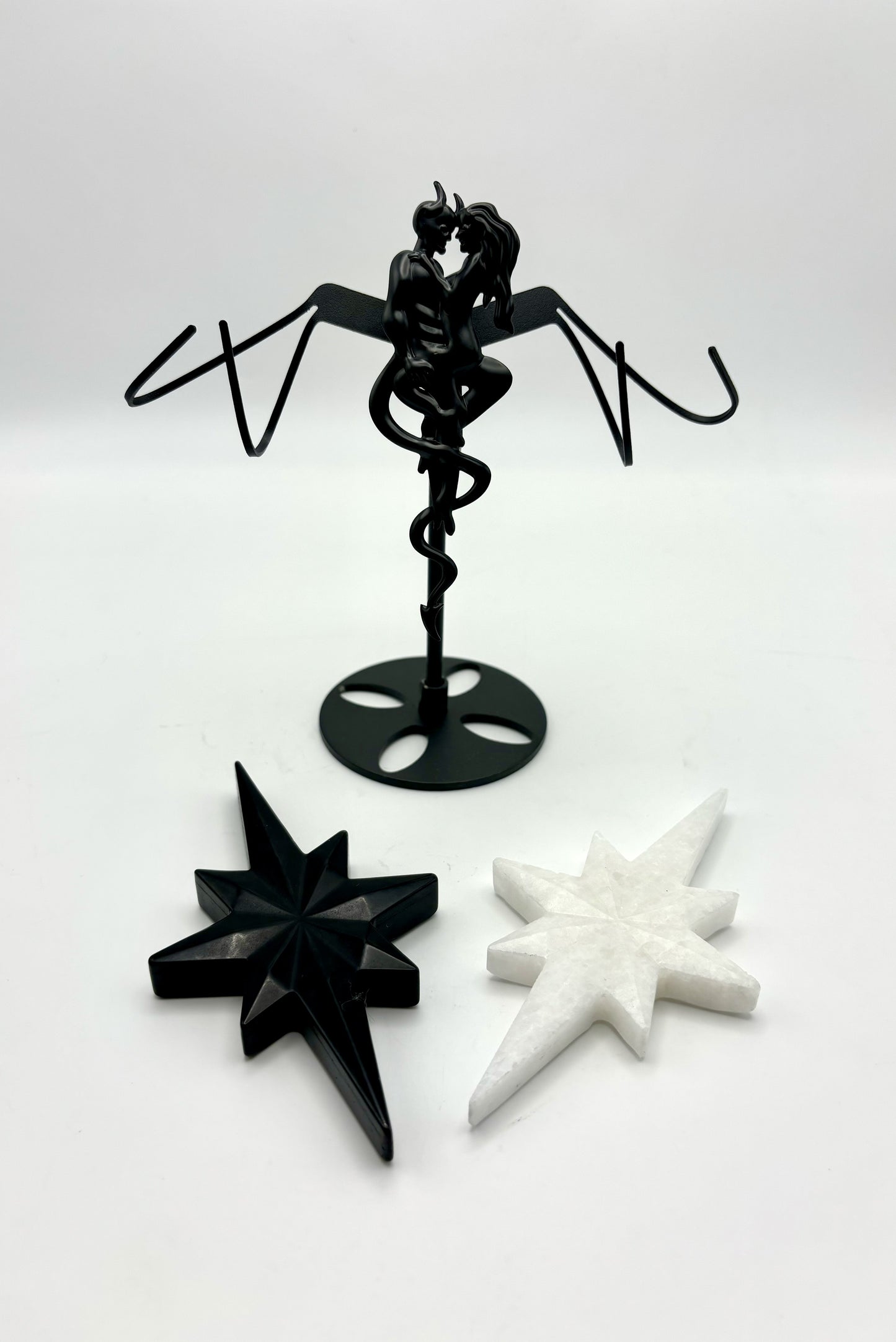 Black and White North Stars with Holder