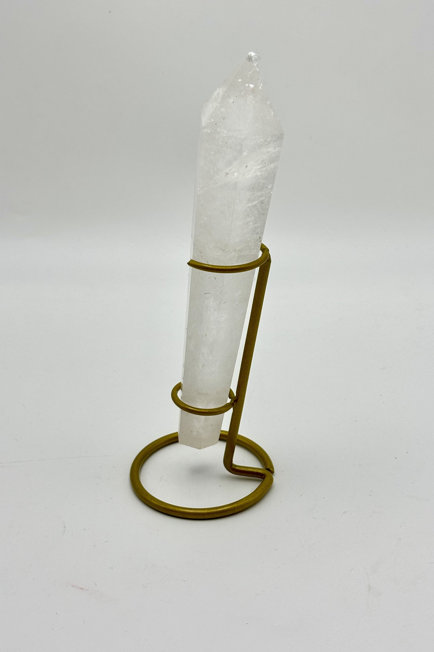 Clear Quartz Wands with Free Holders 1 Piece