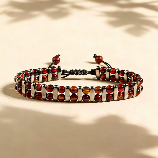 4mm-Tiger's-Eye-Magnet-Beaded-Bracelets-Adjustable-Bangles-with-Drawstrings