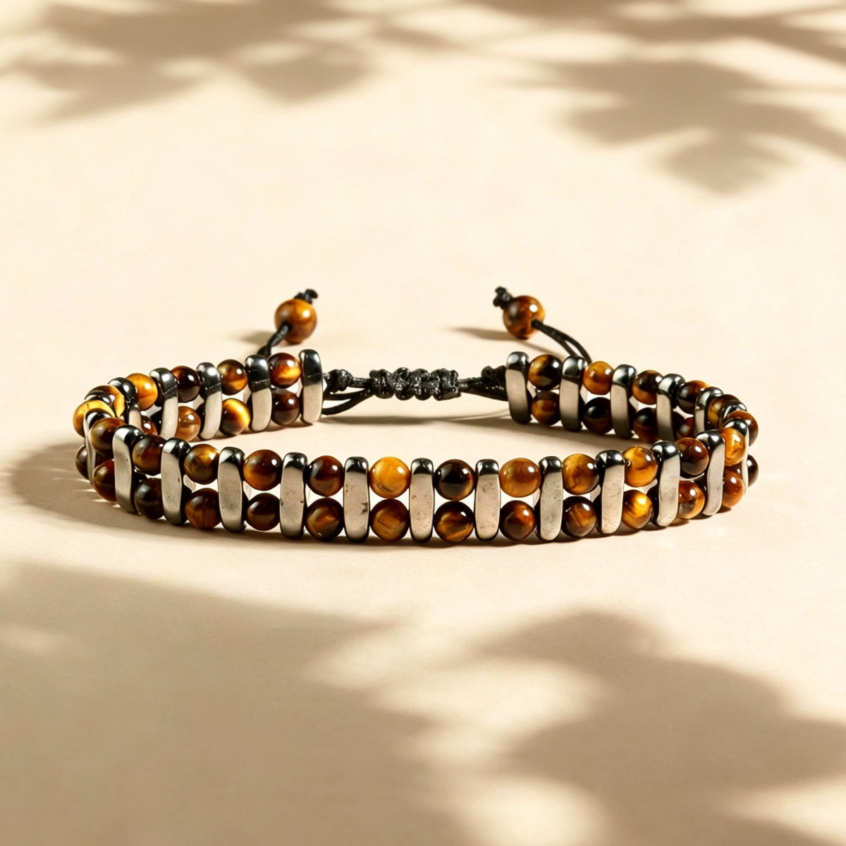 4mm-Tiger's-Eye-Magnet-Beaded-Bracelets-Adjustable-Bangles-with-Drawstrings