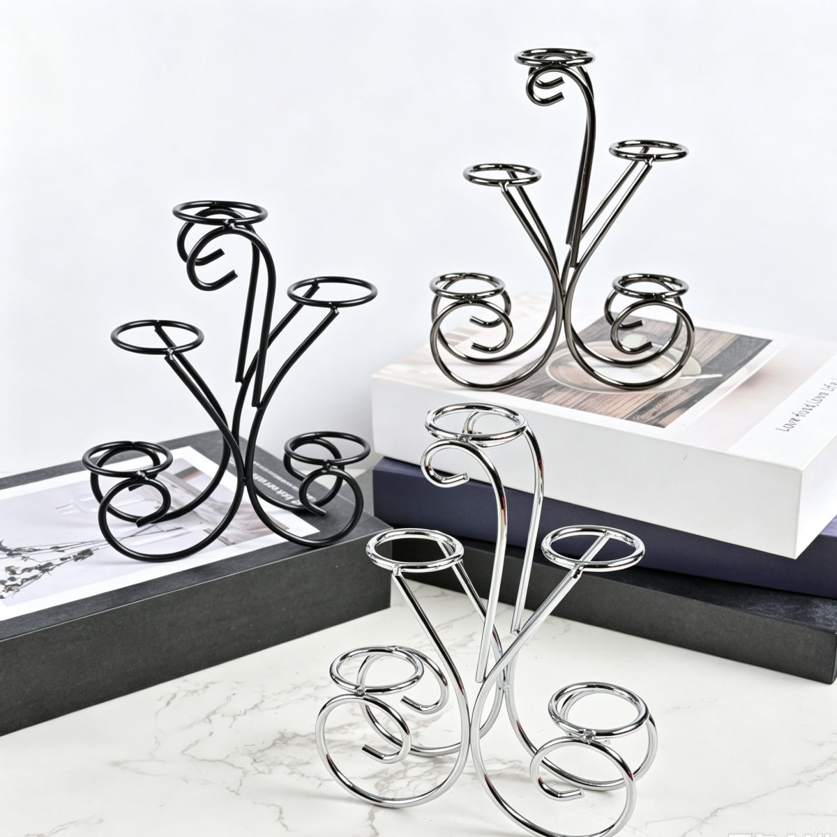 5 Sphere Holder Ball Stand Sphere Flower Basket Holders