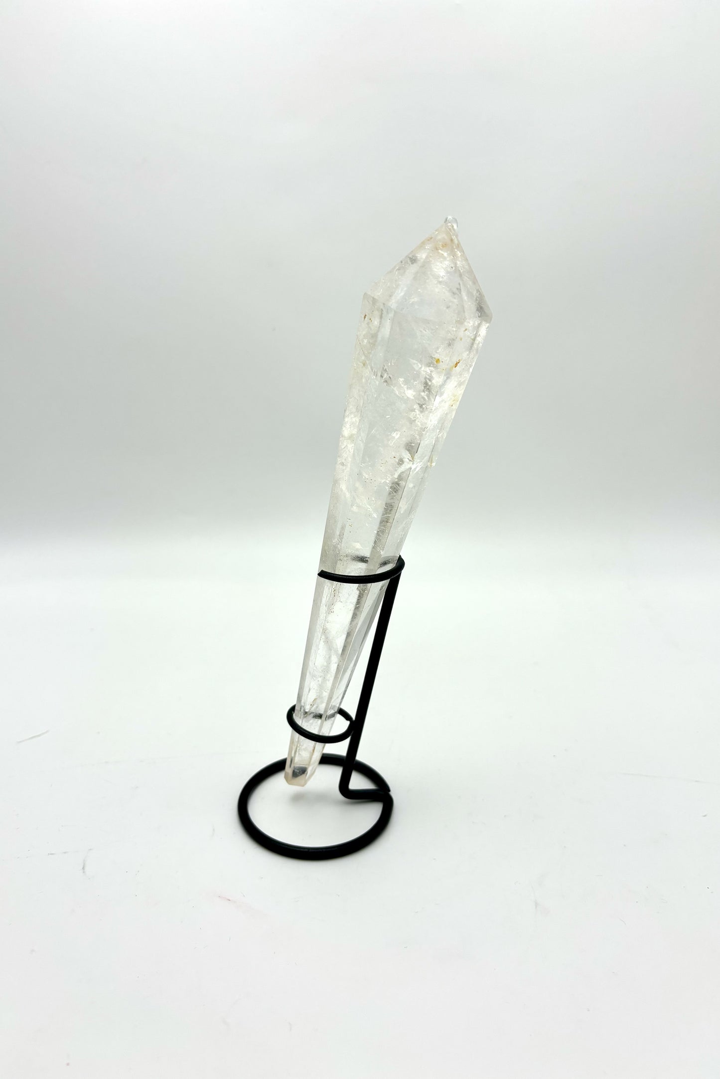 Clear Quartz Wands with Free Holders 1 Piece