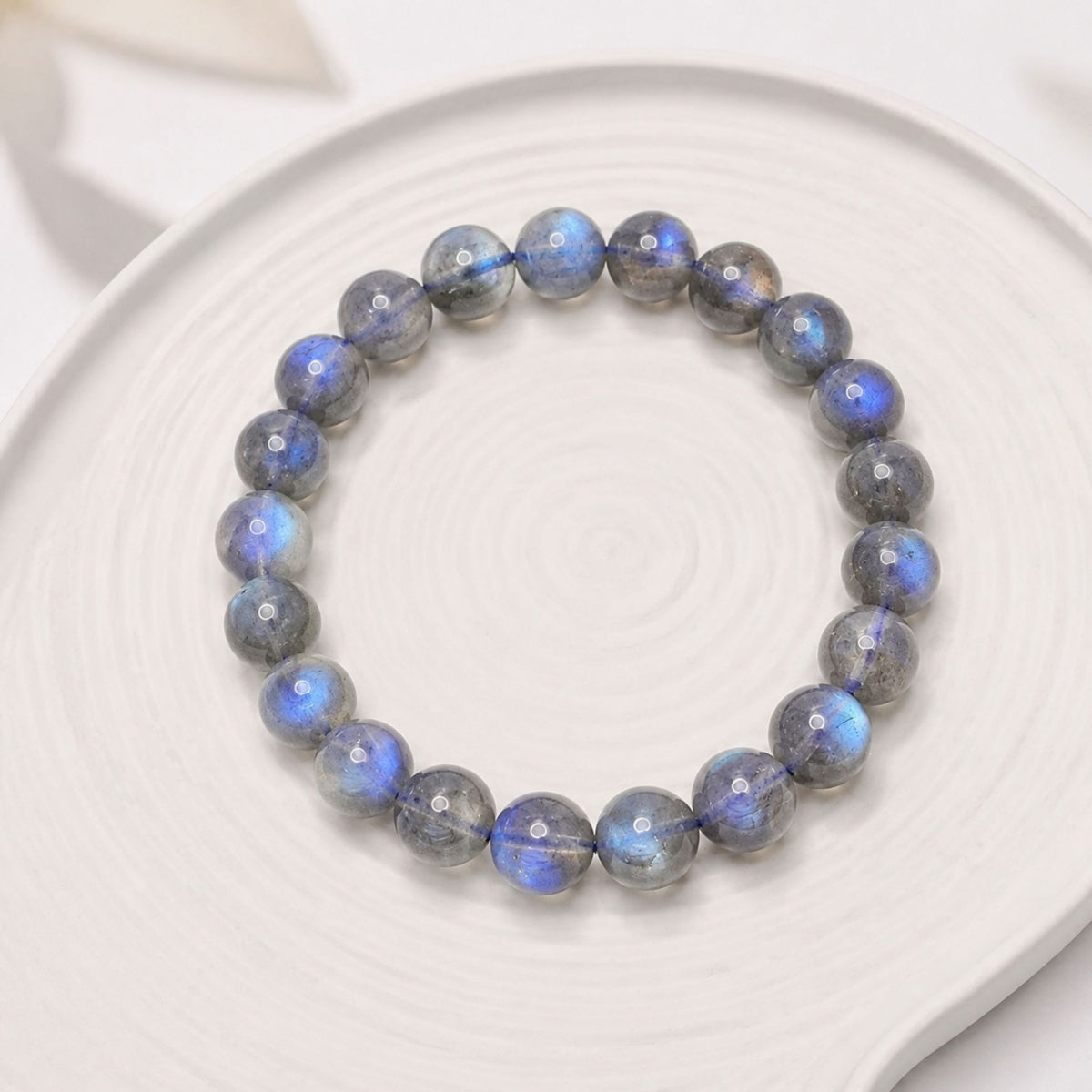 7 Grade Natural Gray Moonstone Crystal Bracelet