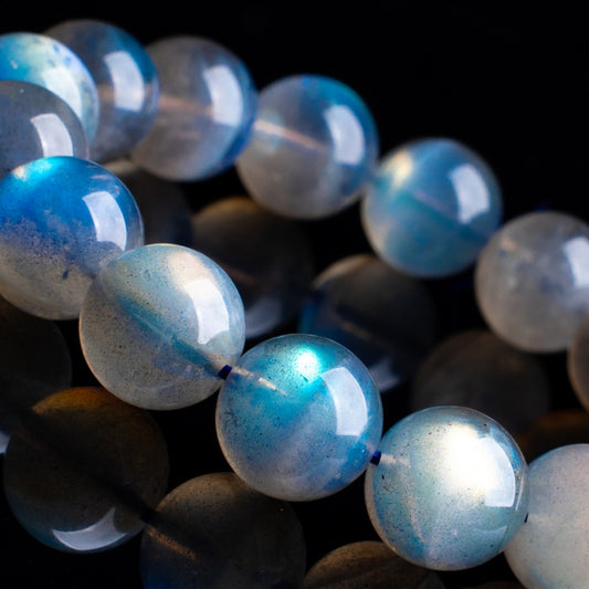7A Grade Natural Gray Moonstone Crystal Bracelet