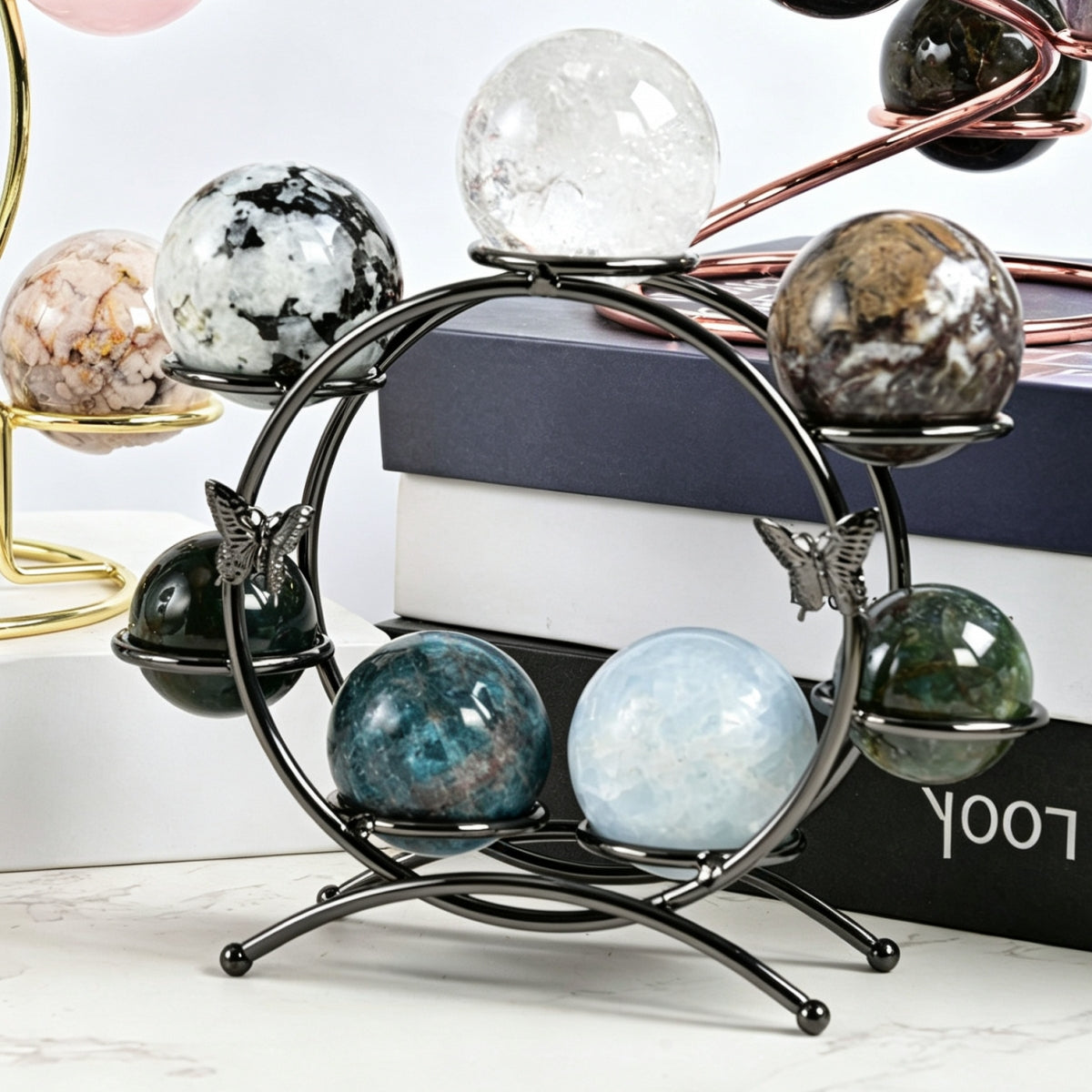 7 Sphere Holder Ball Stand Sphere Butterfly Round Base Holders