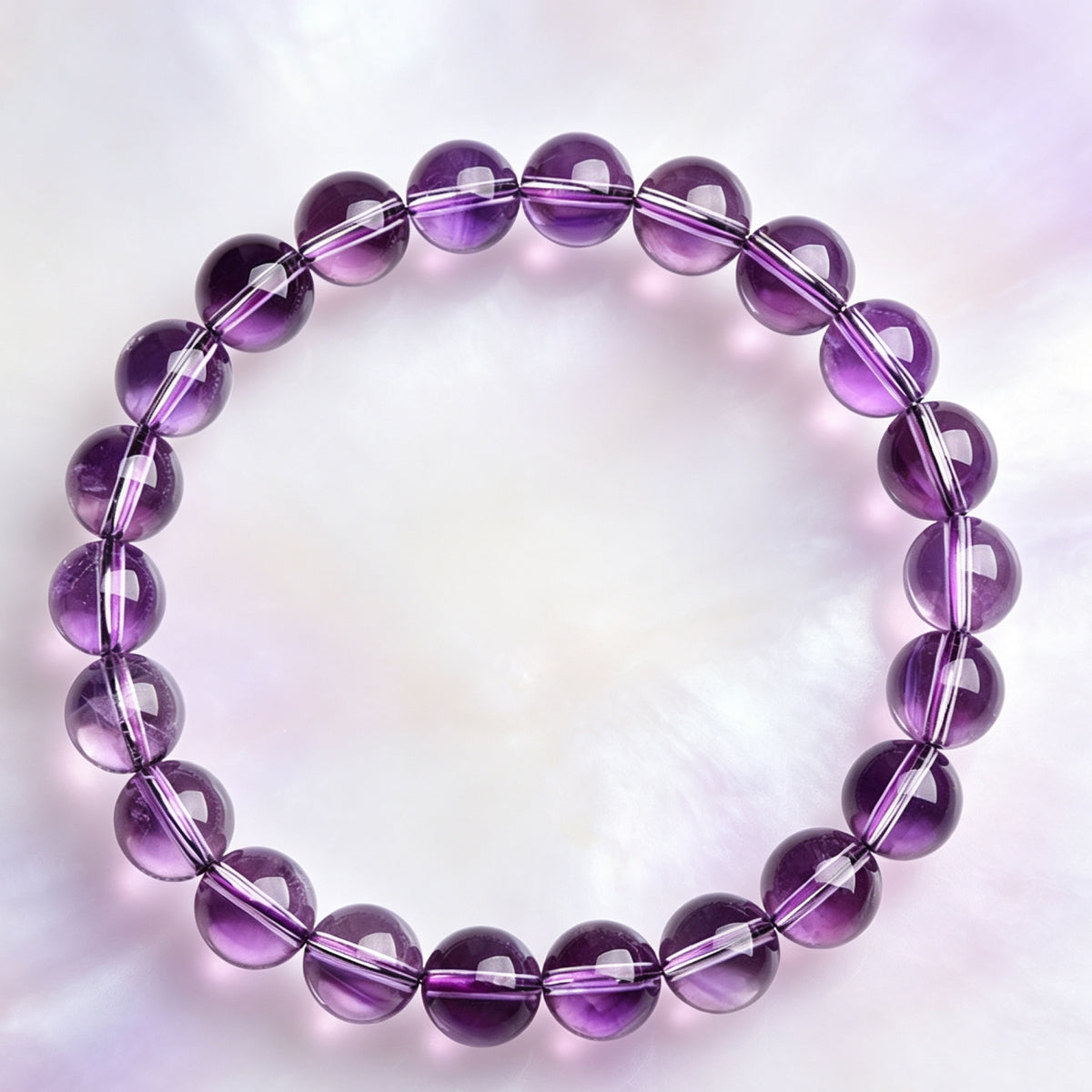 7A Natural Light Amethyst Bracelet