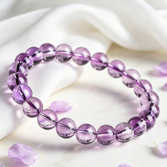 7A Natural Light Amethyst Bracelet