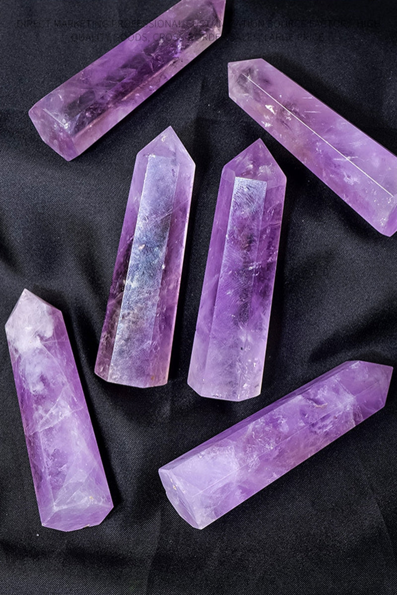 Brazil Natural Small Amethyst Towers Hexagonal Prisms 2.75"