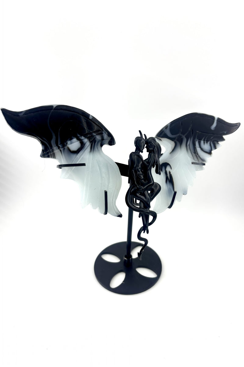 Chicken Blood Angel and Devil Wings with Free Holder
