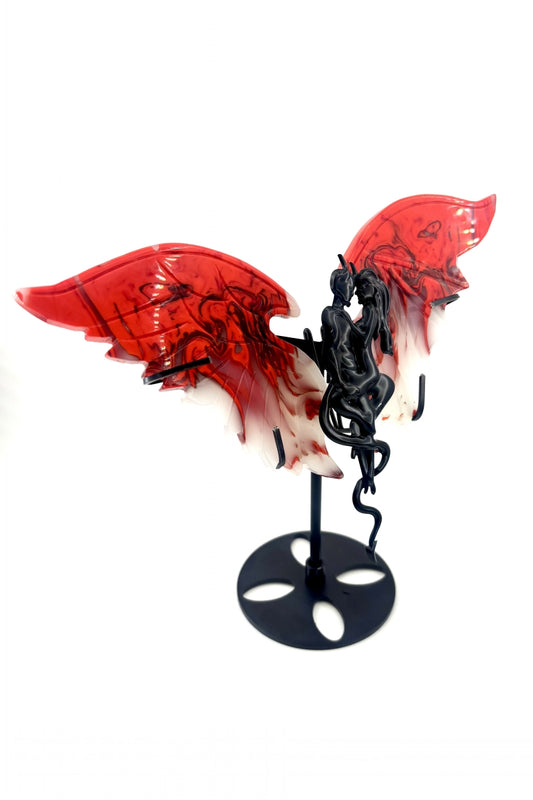 Chicken Blood Angel and Devil Wings with Free Holder