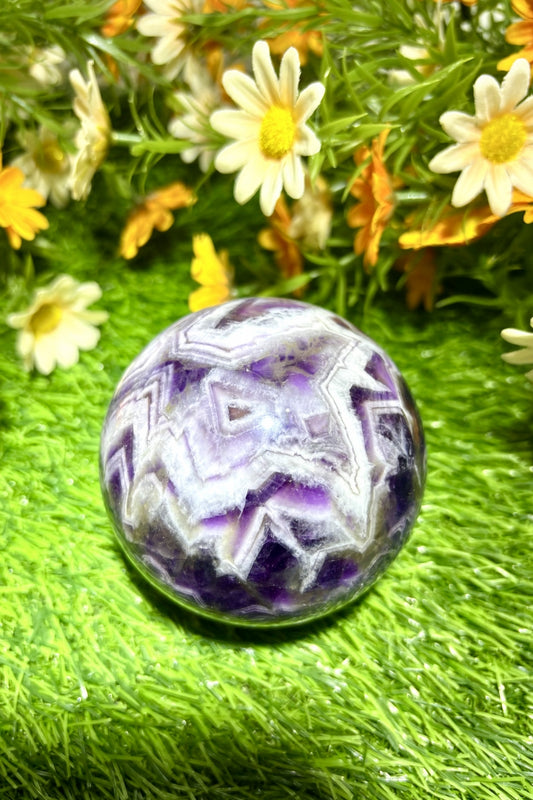 Medium Dream Amethyst Spheres Natural Healing Crystal Balls 2.76"