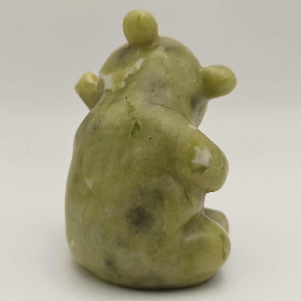 Serpentine Jade Green Panda