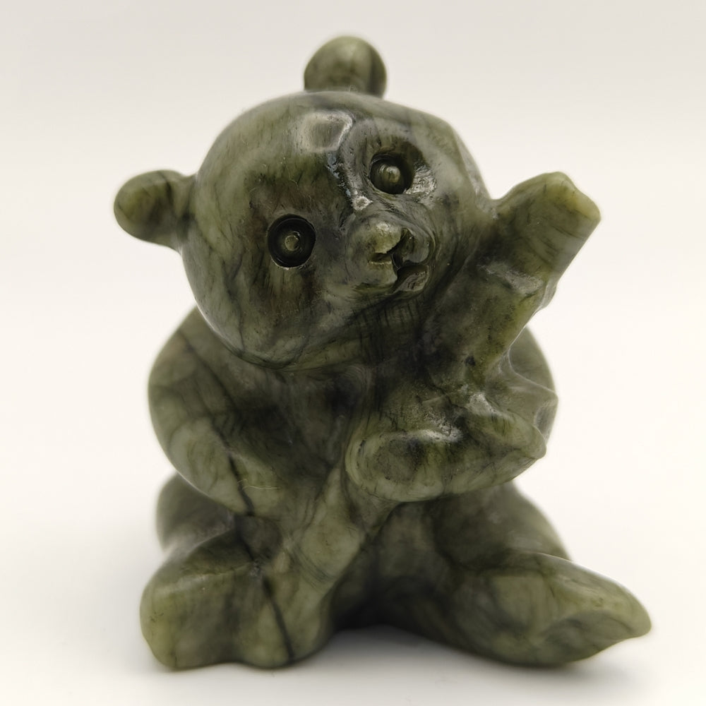 Serpentine Jade Green Panda