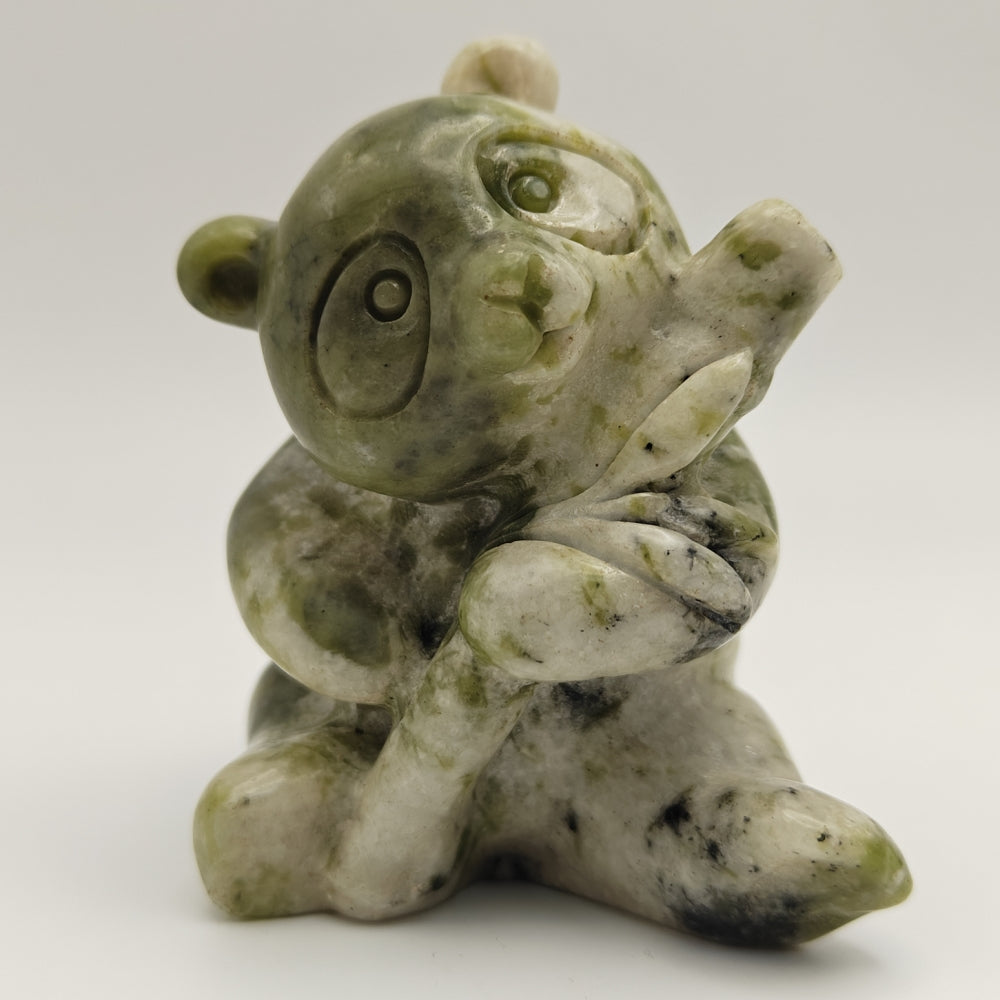 Serpentine Jade Green Panda