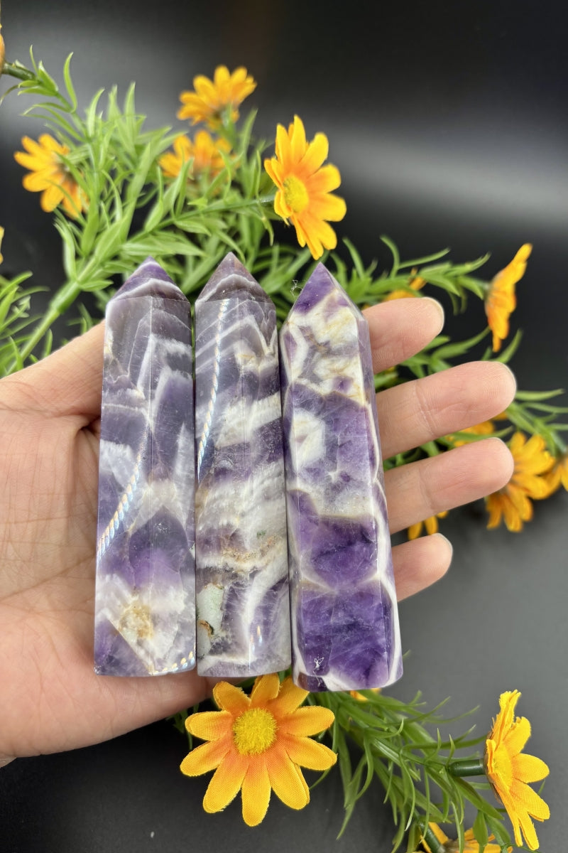 Small Dream Amethyst Towers 4.33" Tall