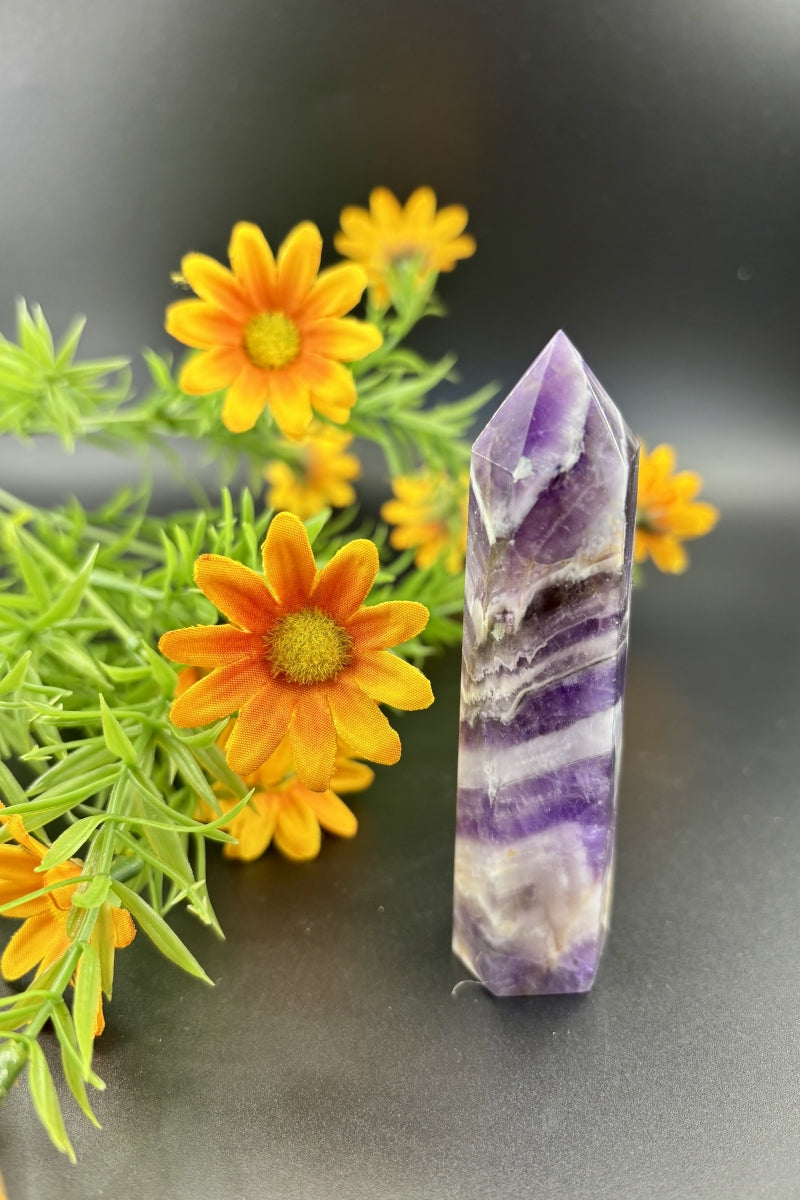 Small Dream Amethyst Towers 4.33" Tall