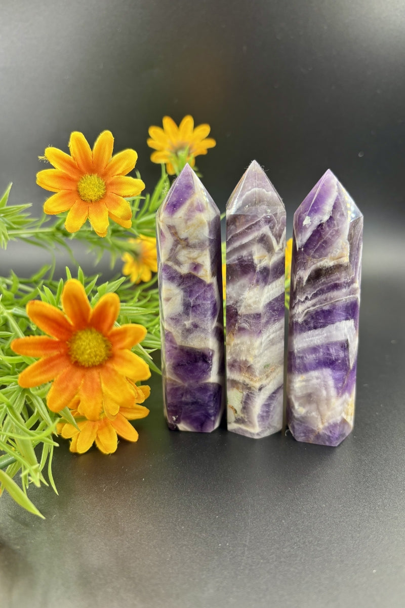 Small Dream Amethyst Towers 4.33" Tall