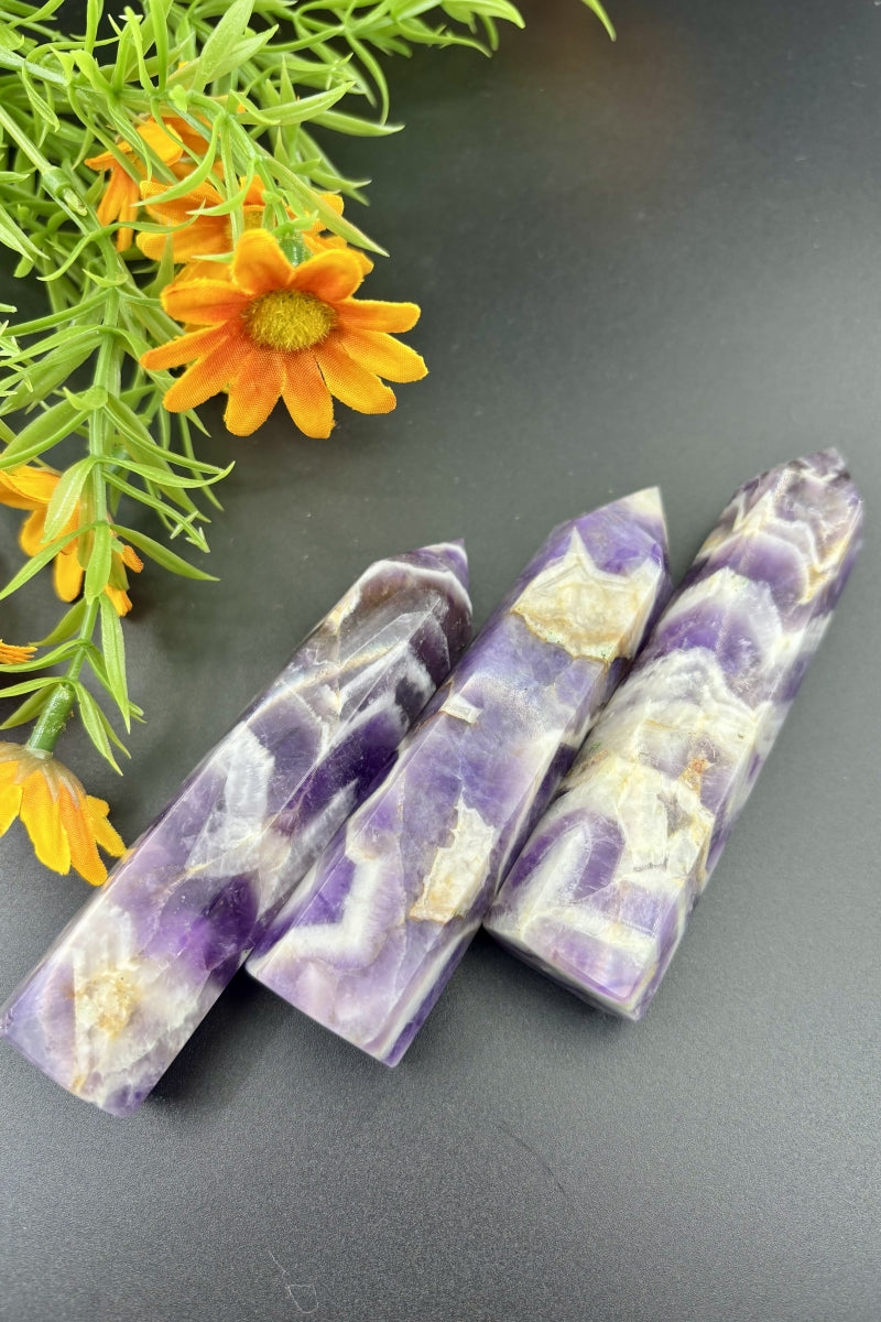 Small Dream Amethyst Towers 4.33" Tall