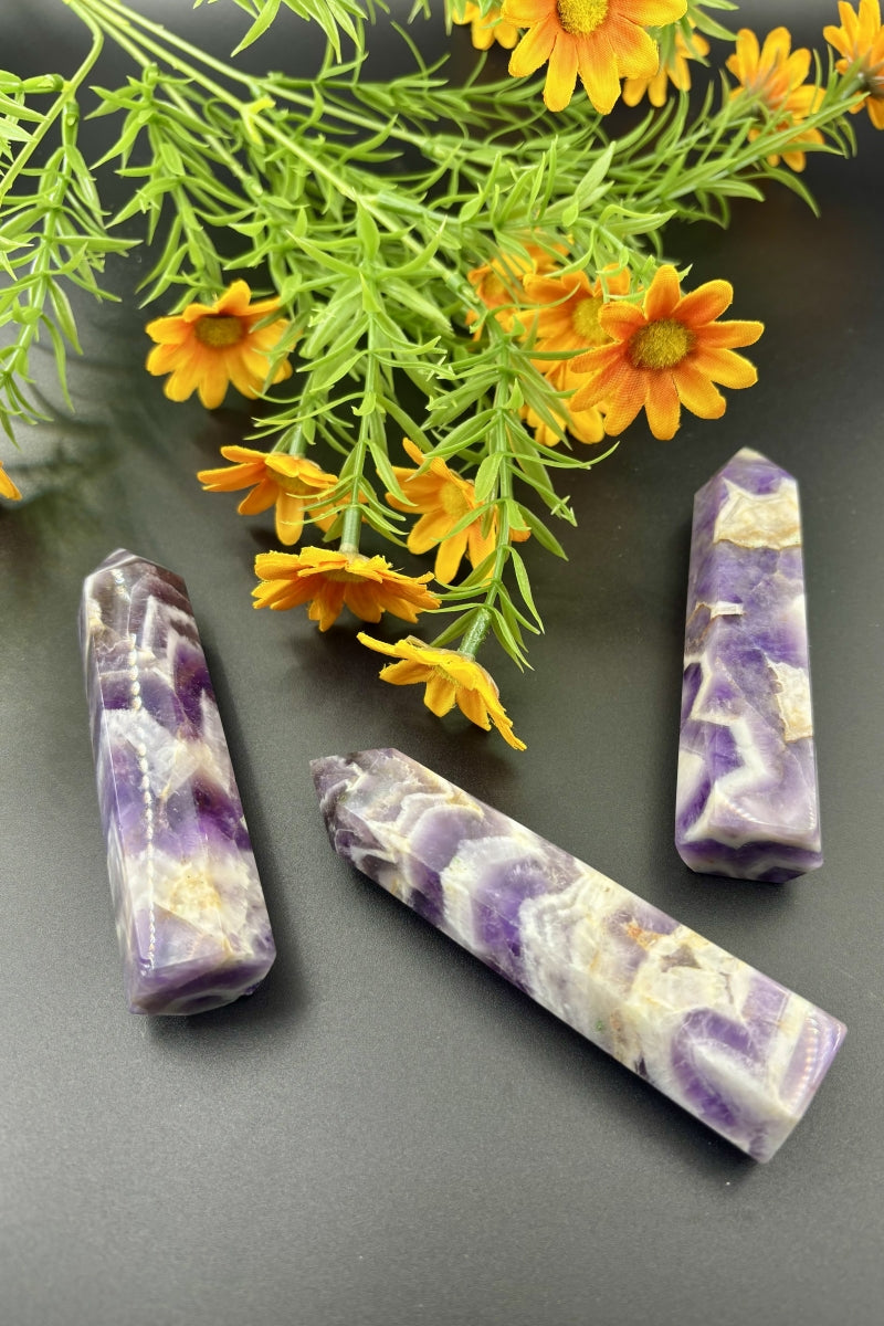 Small Dream Amethyst Towers 4.33" Tall