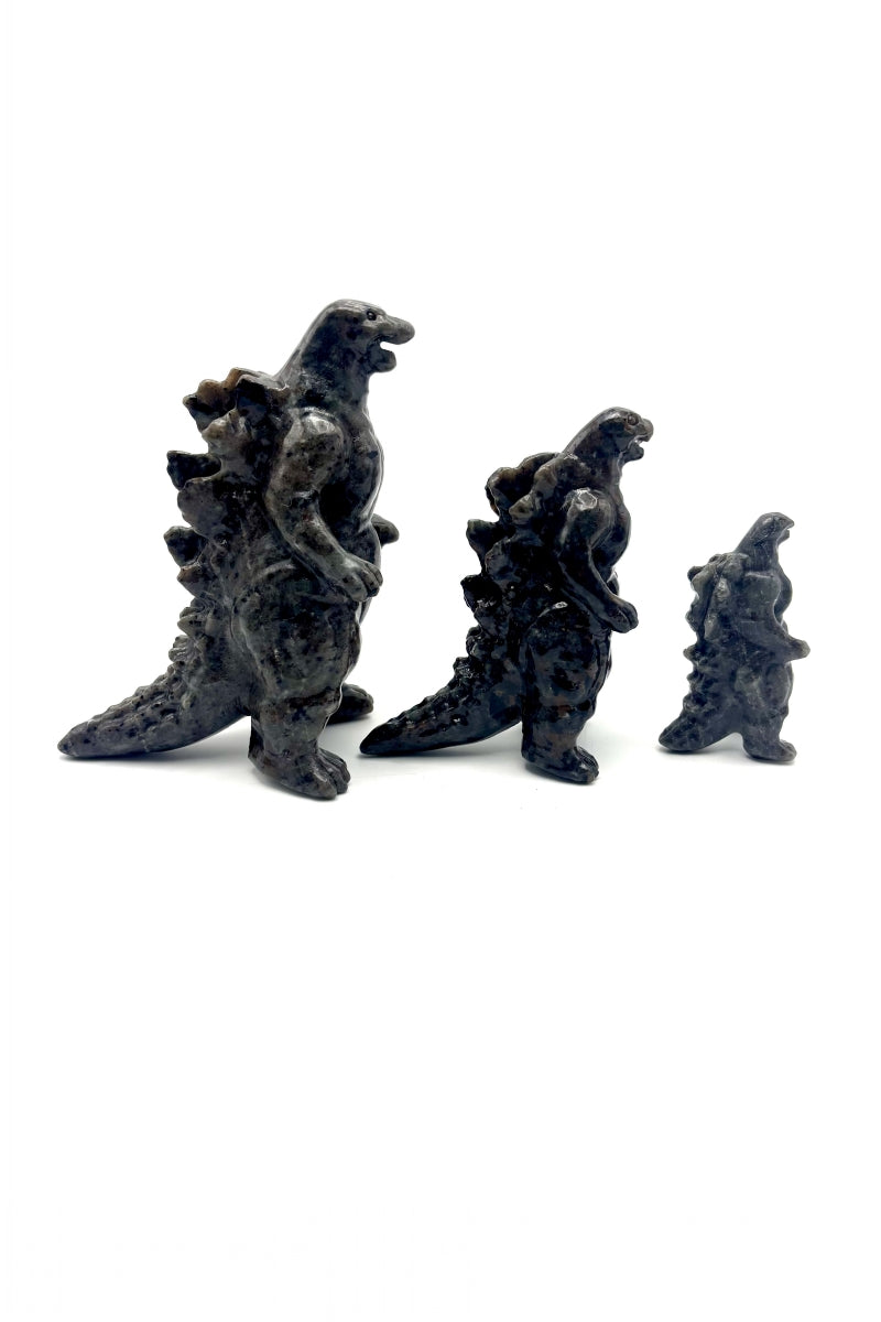 Yooperlite Godzilla Carving Uv Reactive Crystal Handmade Figurine