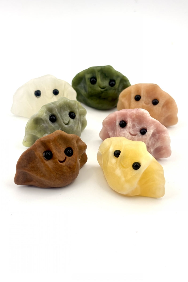 Adorable Dumplings Carvings 7 Pieces with A Free Steamer