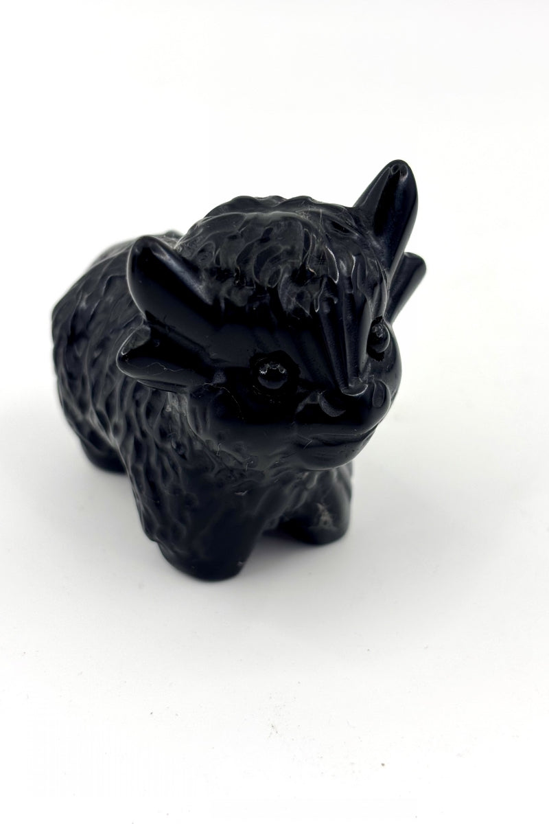 Adorable Highland Cow Carvings 2.1"