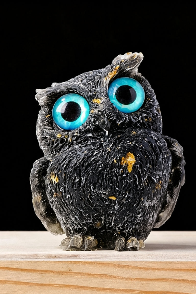 Adorable Natural Crystal Owl Sets for Home Decor
