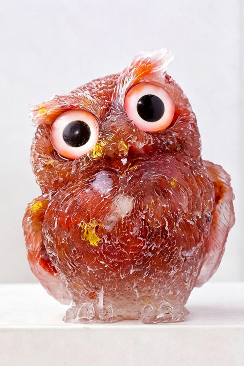 Adorable Natural Crystal Owl Sets for Home Decor