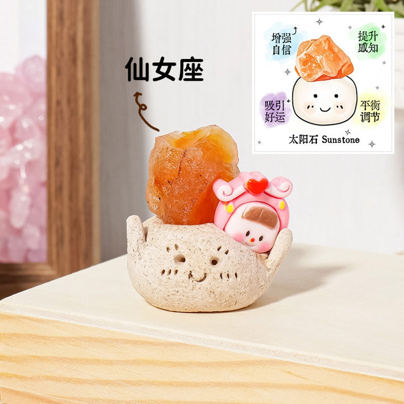 Adorable Natural Crystal The Twelve Constellations Sets for Home Decor