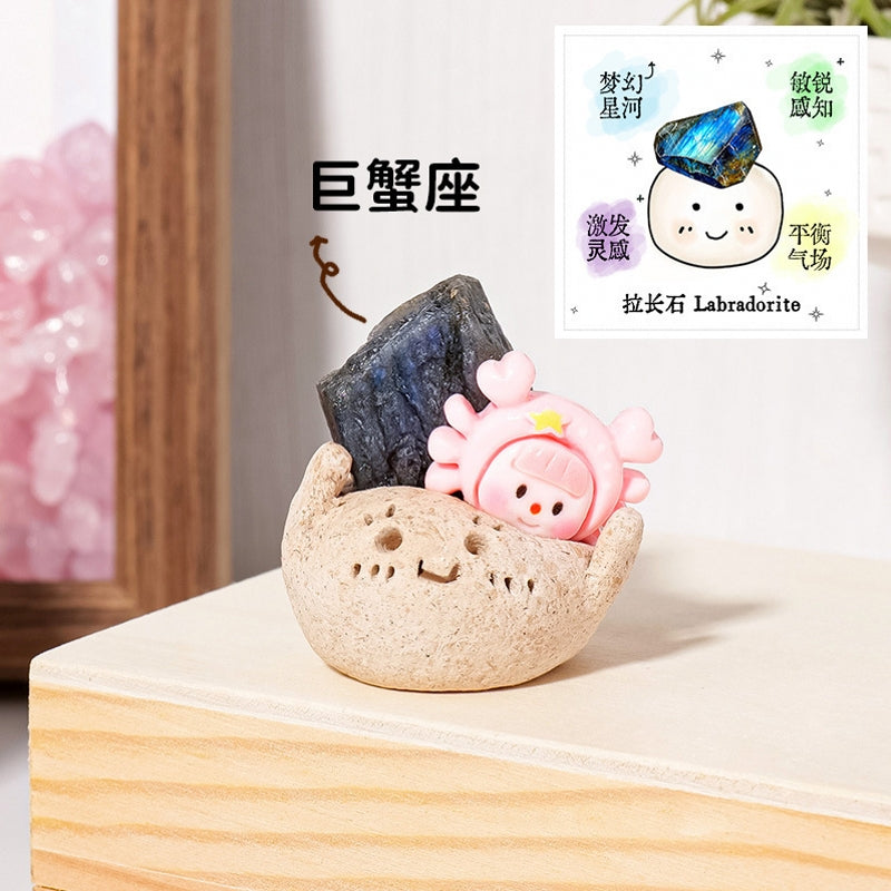 Adorable Natural Crystal The Twelve Constellations Sets for Home Decor